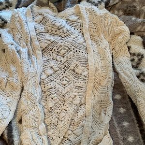 white aeropostale cardigan! ♡
